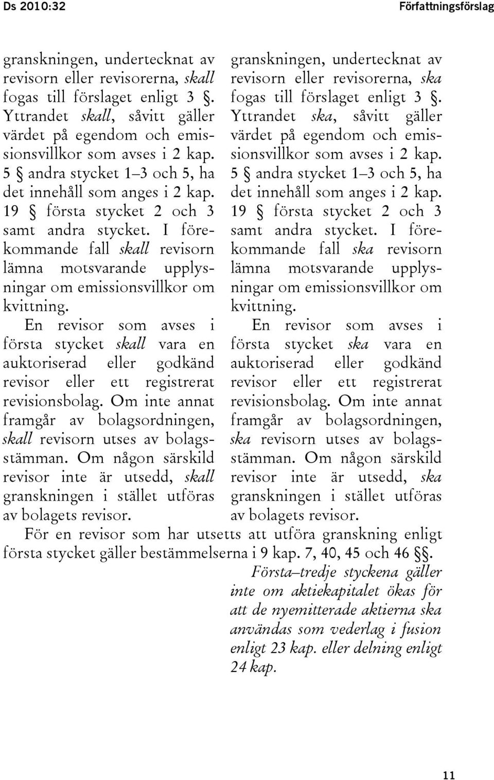 5 andra stycket 1 3 och 5, ha det innehåll som anges i 2 kap. värdet på egendom och emissionsvillkor som avses i 2 kap. 5 andra stycket 1 3 och 5, ha det innehåll som anges i 2 kap.