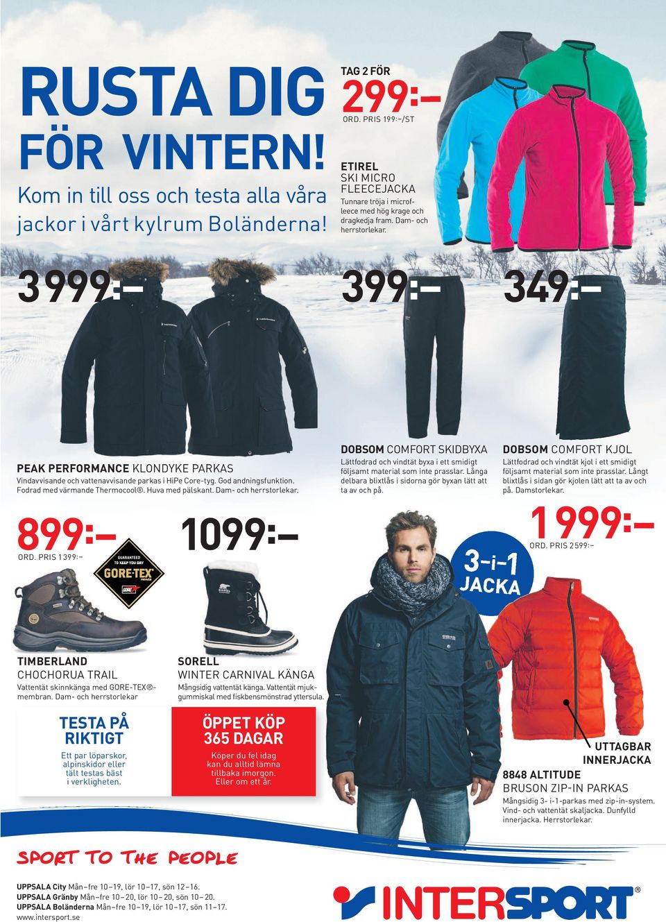 399: 349: PEAK PERFORMANCE KLONDYKE PARKAS Vindavvisande och vattenavvisande parkas i HiPe Core-tyg. God andningsfunktion. Fodrad med värmande Thermocool. Huva med pälskant. Dam- och herrstorlekar.