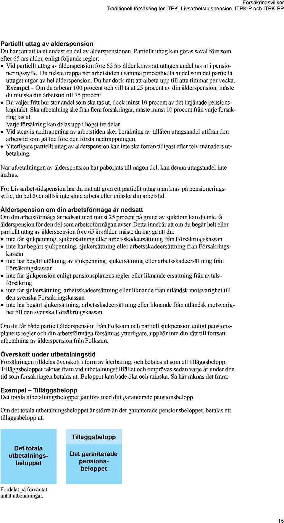 Du måste trappa ner arbetstiden i samma procentuella andel som det partiella uttaget utgör av hel ålderspension. Du har dock rätt att arbeta upp till åtta timmar per vecka.