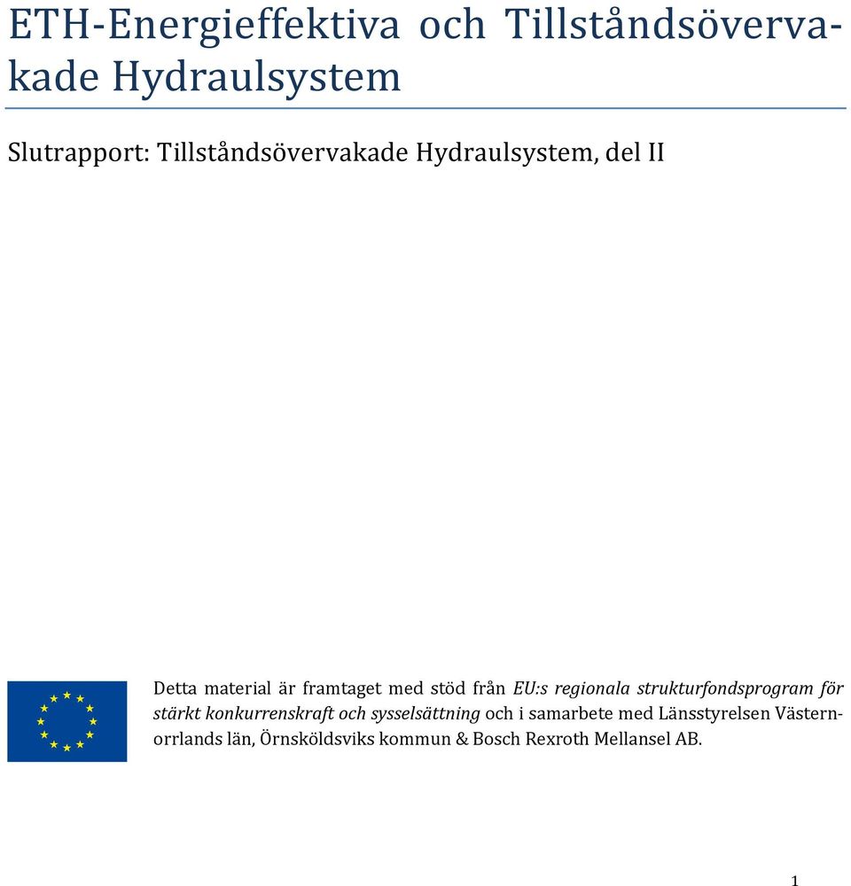 EU:s regionala strukturfondsprogram för stärkt konkurrenskraft och sysselsättning och