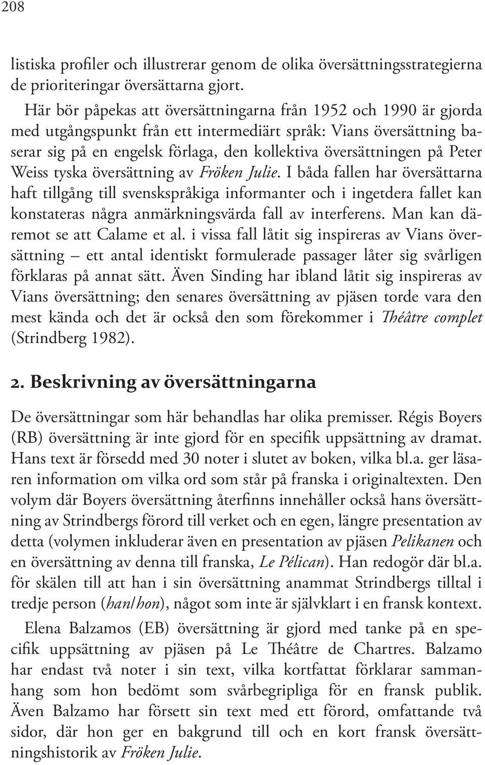 Peter Weiss tyska översättning av Fröken Julie.
