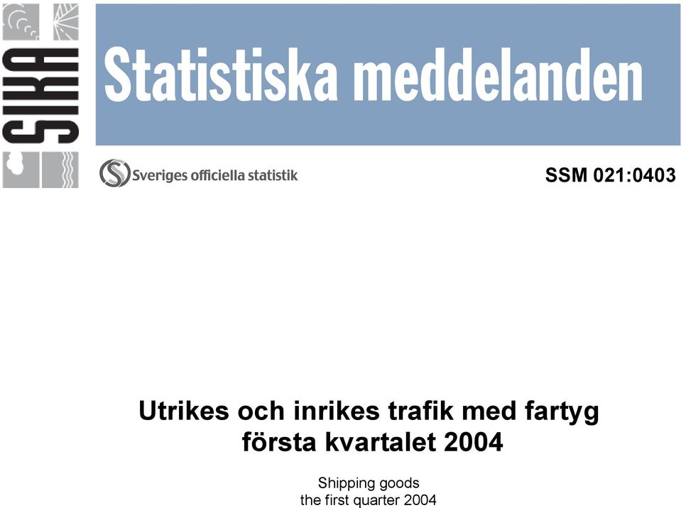 trafik med fartyg första