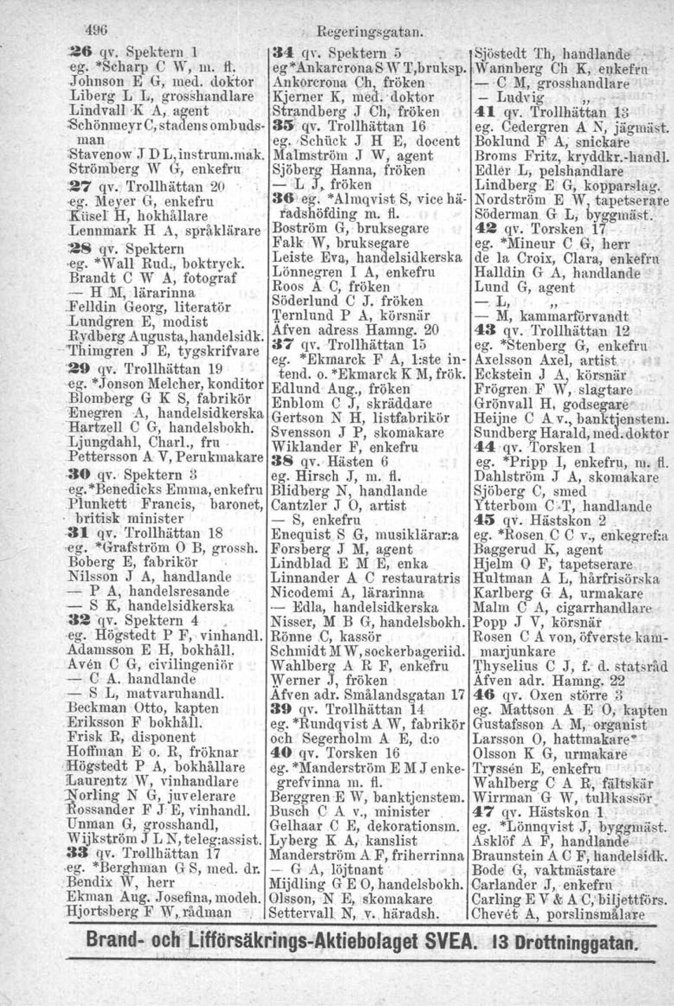 Trollhättan 13 :SchönmeyrO,stadel)sombuds- 33':'qv. Trollhättan 16'. 'eg. Cedergren A N, jägmäst, man ego,-schuck J H E, docent Boklund F' A; snickare ' :StavenowJ D L).instrum.rriak.
