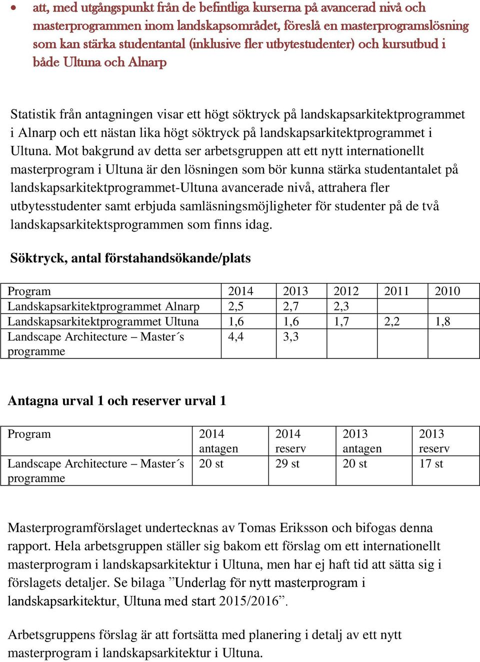 landskapsarkitektprogrammet i Ultuna.