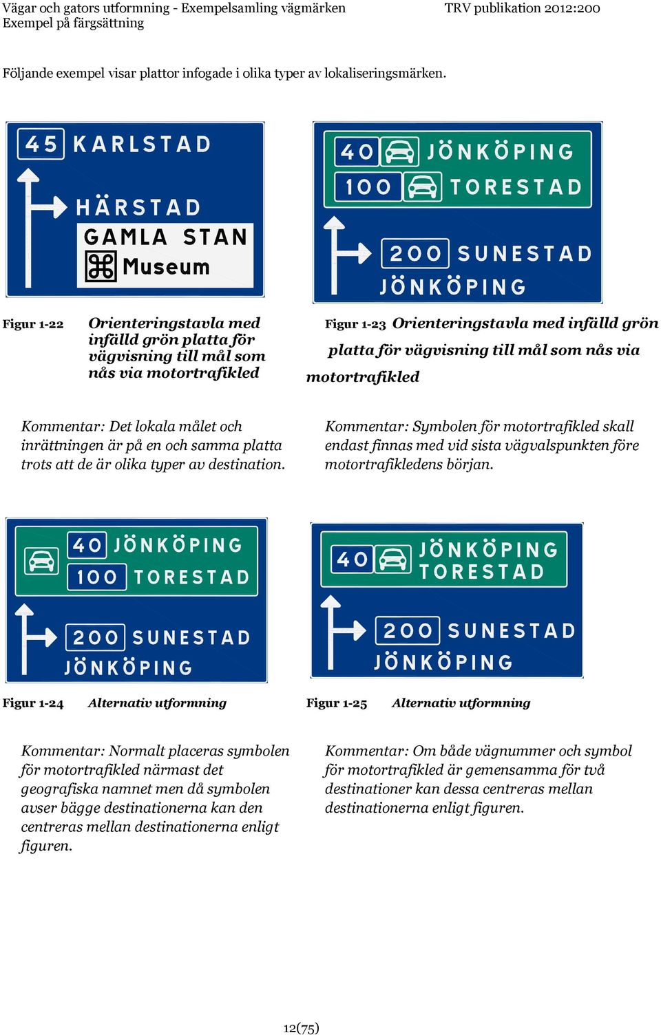 motortrafikled Kommentar: Det lokala målet och inrättningen är på en och samma platta trots att de är olika typer av destination.