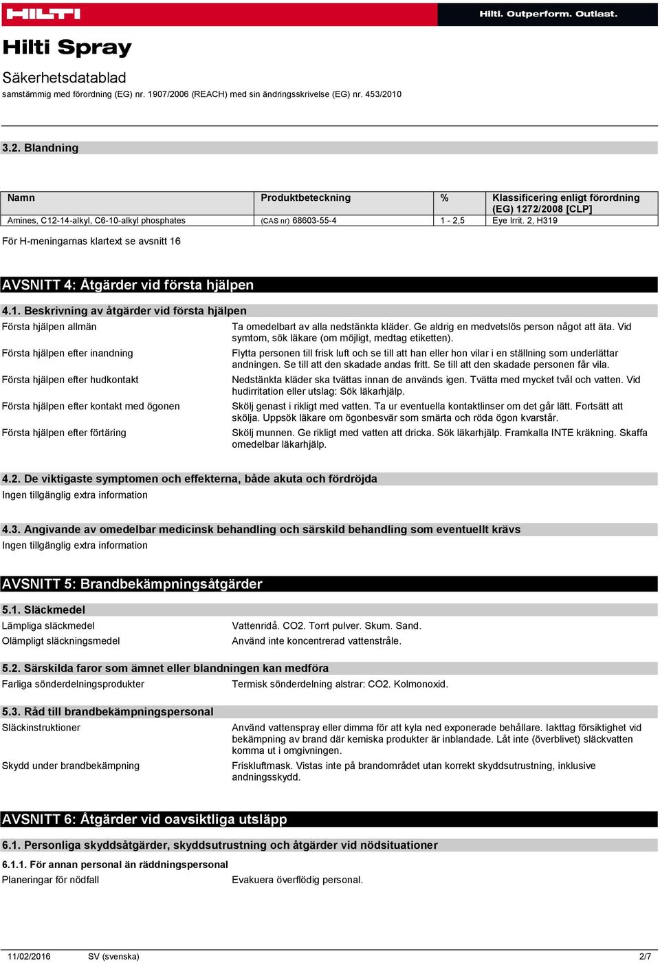 För H-meningarnas klartext se avsnitt 16