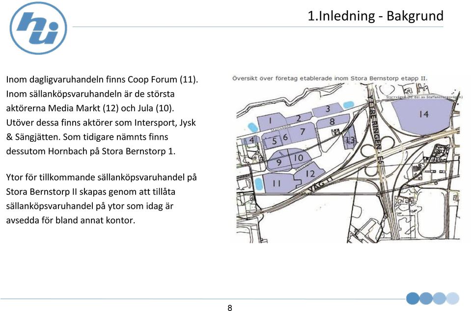 Utöver dessa finns aktörer som Intersport, Jysk & Sängjätten.