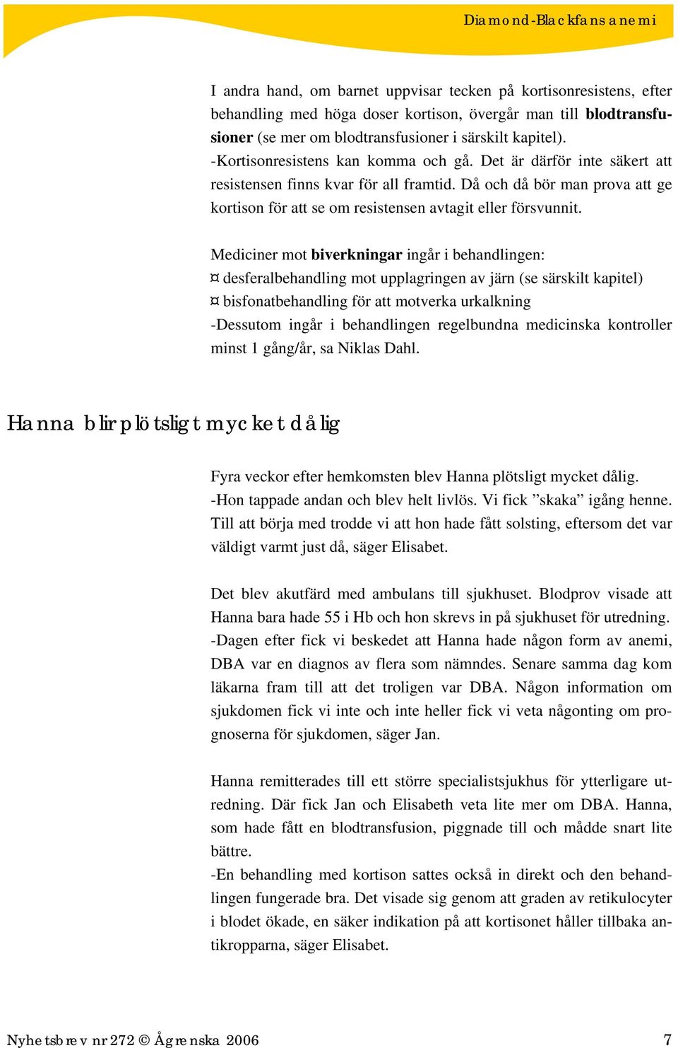 Diamond- Blackfans Anemi - PDF Gratis nedladdning