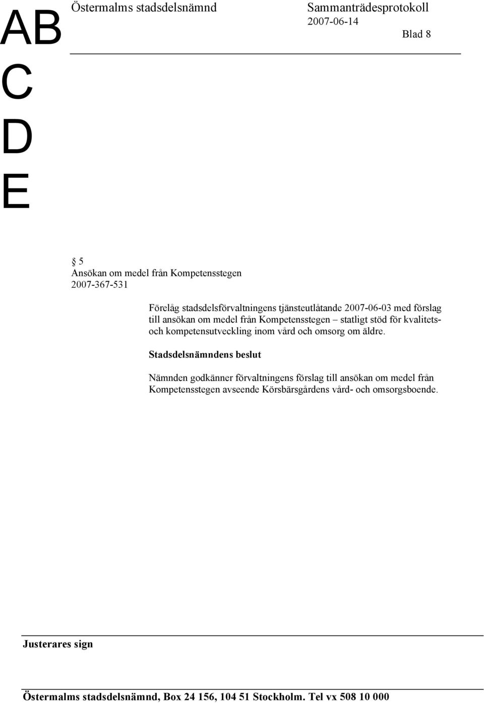kompetensutveckling inom vård och omsorg om äldre.