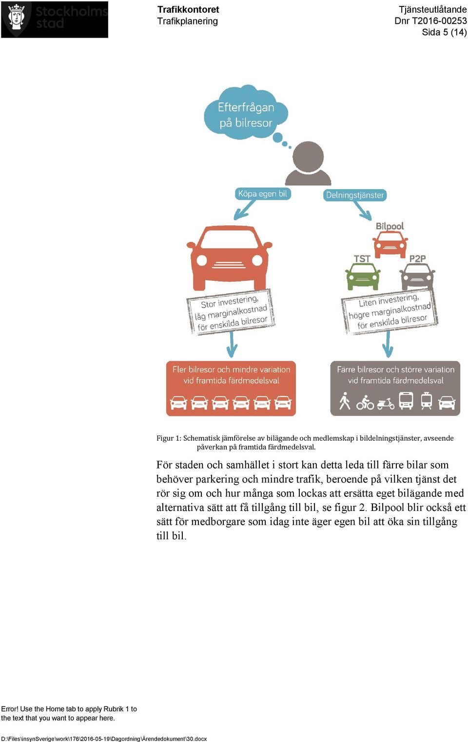 För staden och samhället i stort kan detta leda till färre bilar som behöver parkering och mindre trafik, beroende på vilken