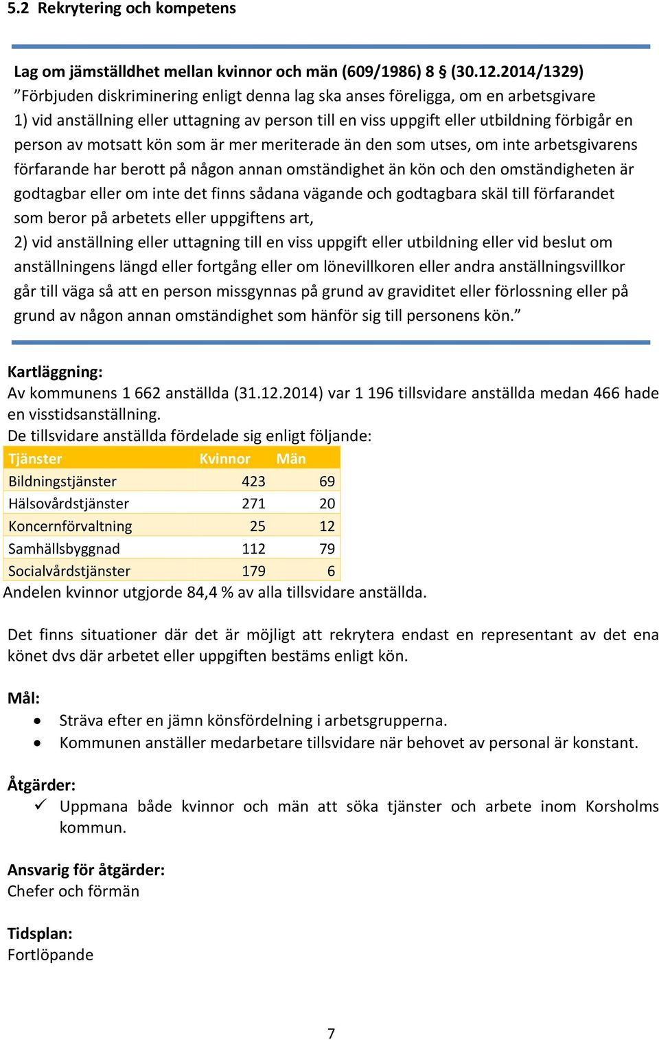 motsatt kön som är mer meriterade än den som utses, om inte arbetsgivarens förfarande har berott på någon annan omständighet än kön och den omständigheten är godtagbar eller om inte det finns sådana