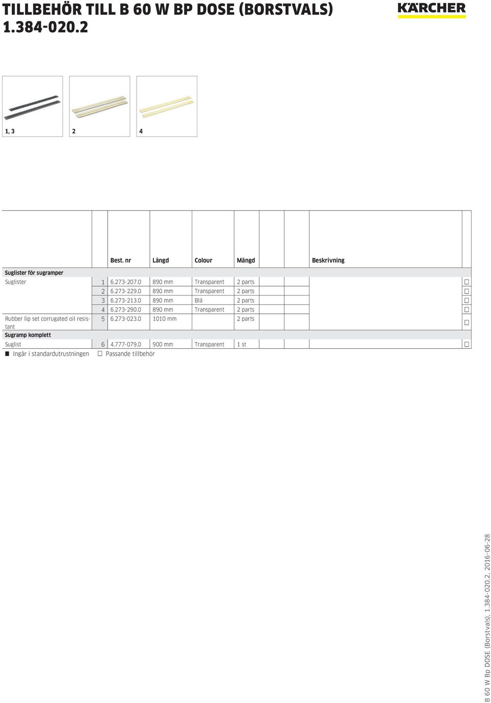 0 890 mm Blå 2 parts 4 6.273-290.