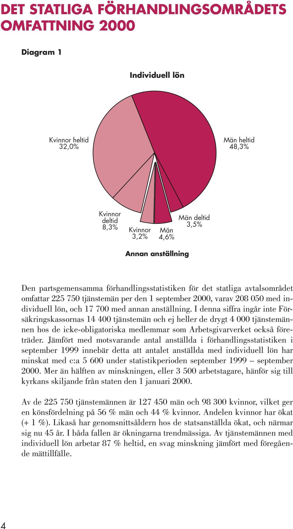 I denna siffra ingår inte Försäkringskassornas 14 400 tjänstemän och ej heller de drygt 4 000 tjänstemännen hos de icke-obligatoriska medlemmar som Arbetsgivarverket också företräder.