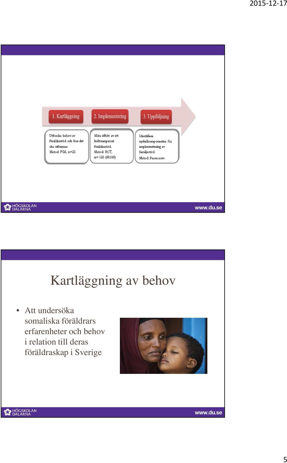 erfarenheter och behov i