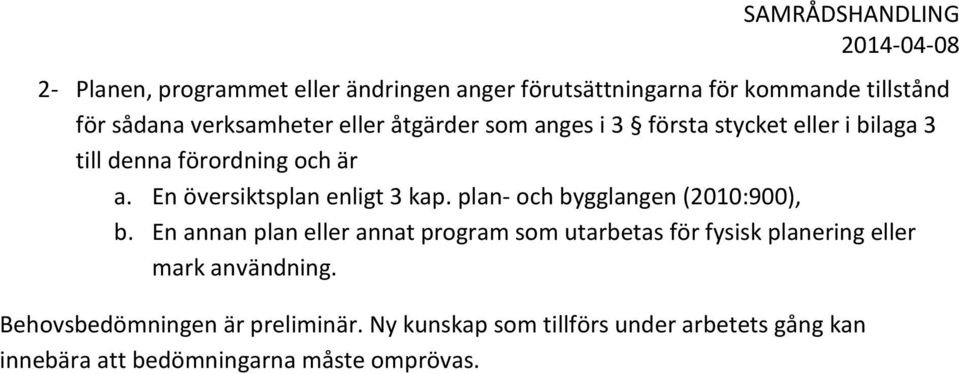 plan- och bygglangen (2010:900), b.