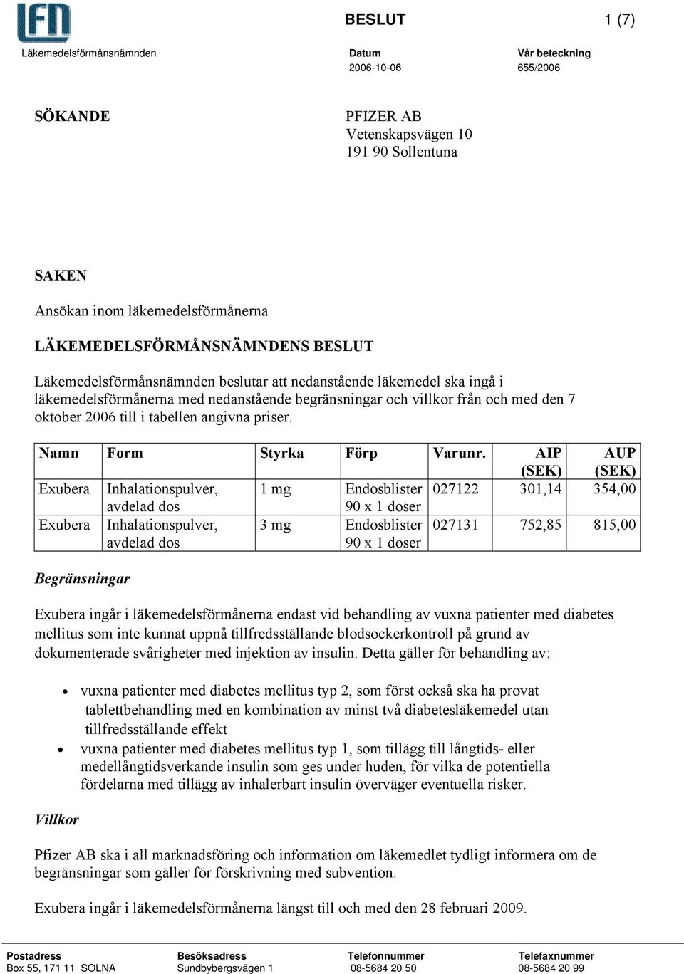 Namn Form Styrka Förp Varunr.