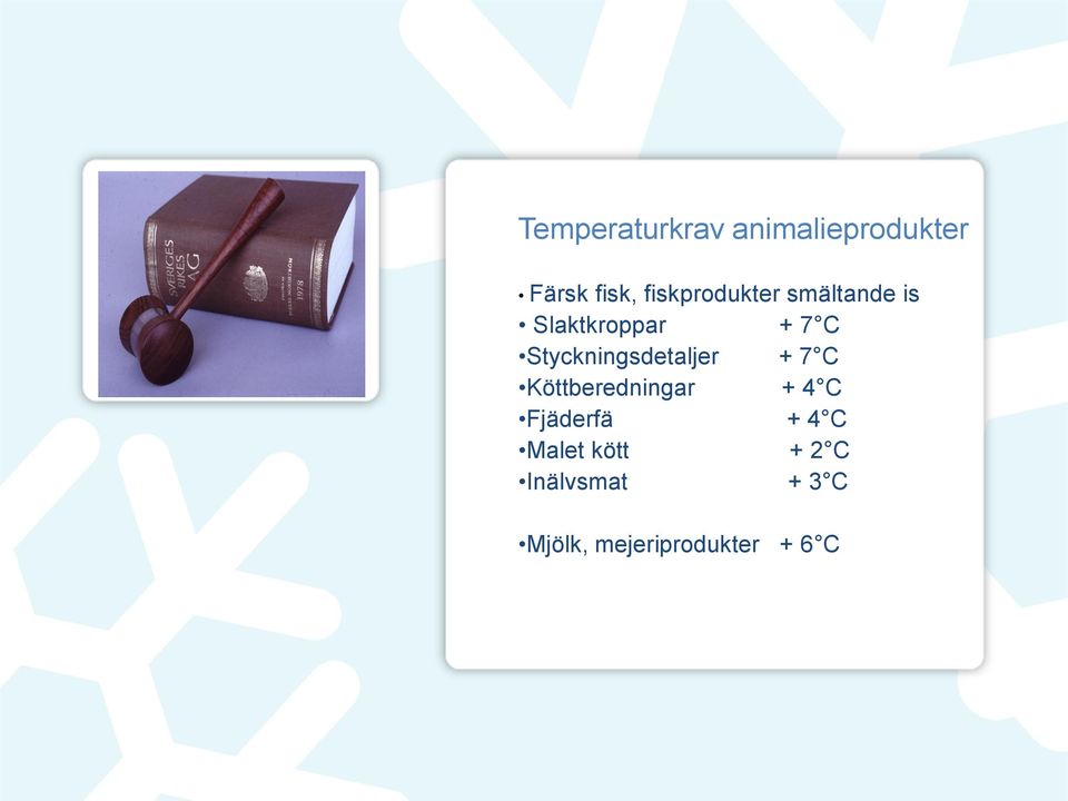 Styckningsdetaljer + 7 C Köttberedningar + 4 C