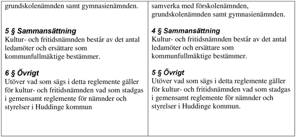 samverka med förskolenämnden, grundskolenämnden samt gymnasienämnden.