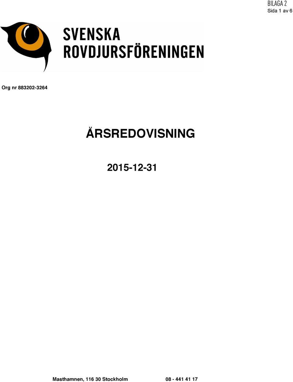 ÅRSREDOVISNING