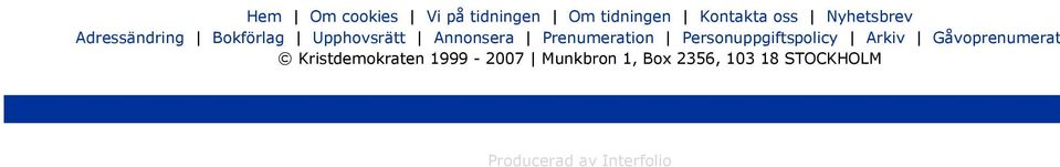 Prenumeration Personuppgiftspolicy Arkiv Gåvoprenumerat