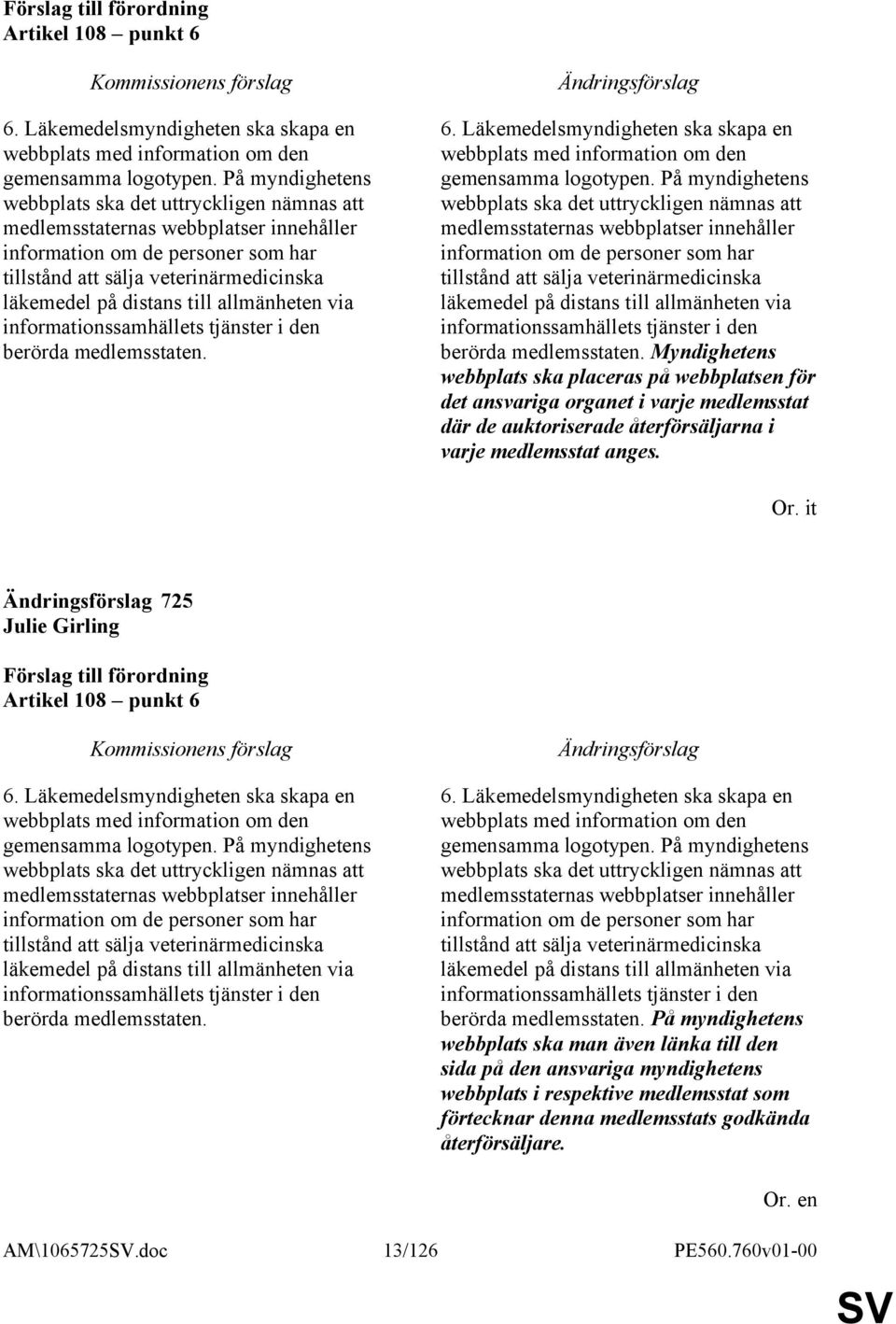 allmänheten via informationssamhällets tjänster i den berörda medlemsstaten. 6. Läkemedelsmyndigheten ska skapa en webbplats med information om den gemensamma logotypen.