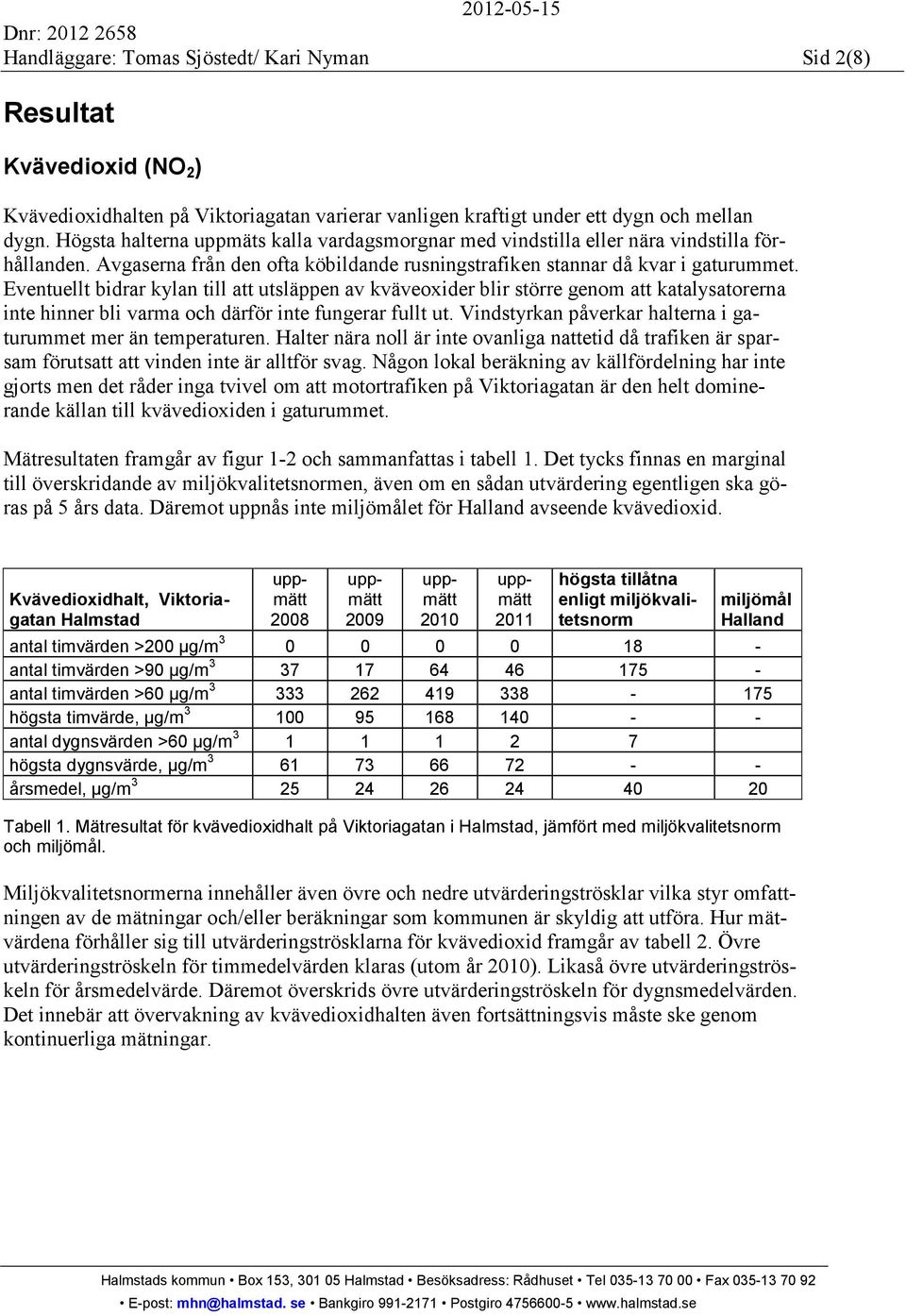 Eventuellt bidrar kylan till att utsläppen av kväveoxider blir större genom att katalysatorerna inte hinner bli varma och därför inte fungerar fullt ut.