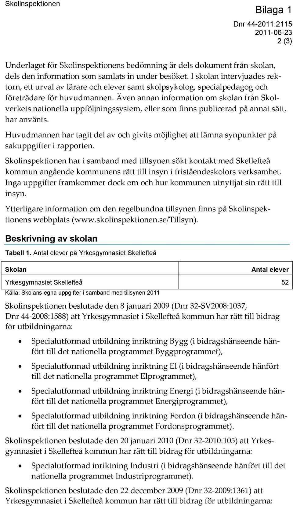 Även annan information om skolan från Skolverkets nationella uppföljningssystem, eller som finns publicerad på annat sätt, har använts.