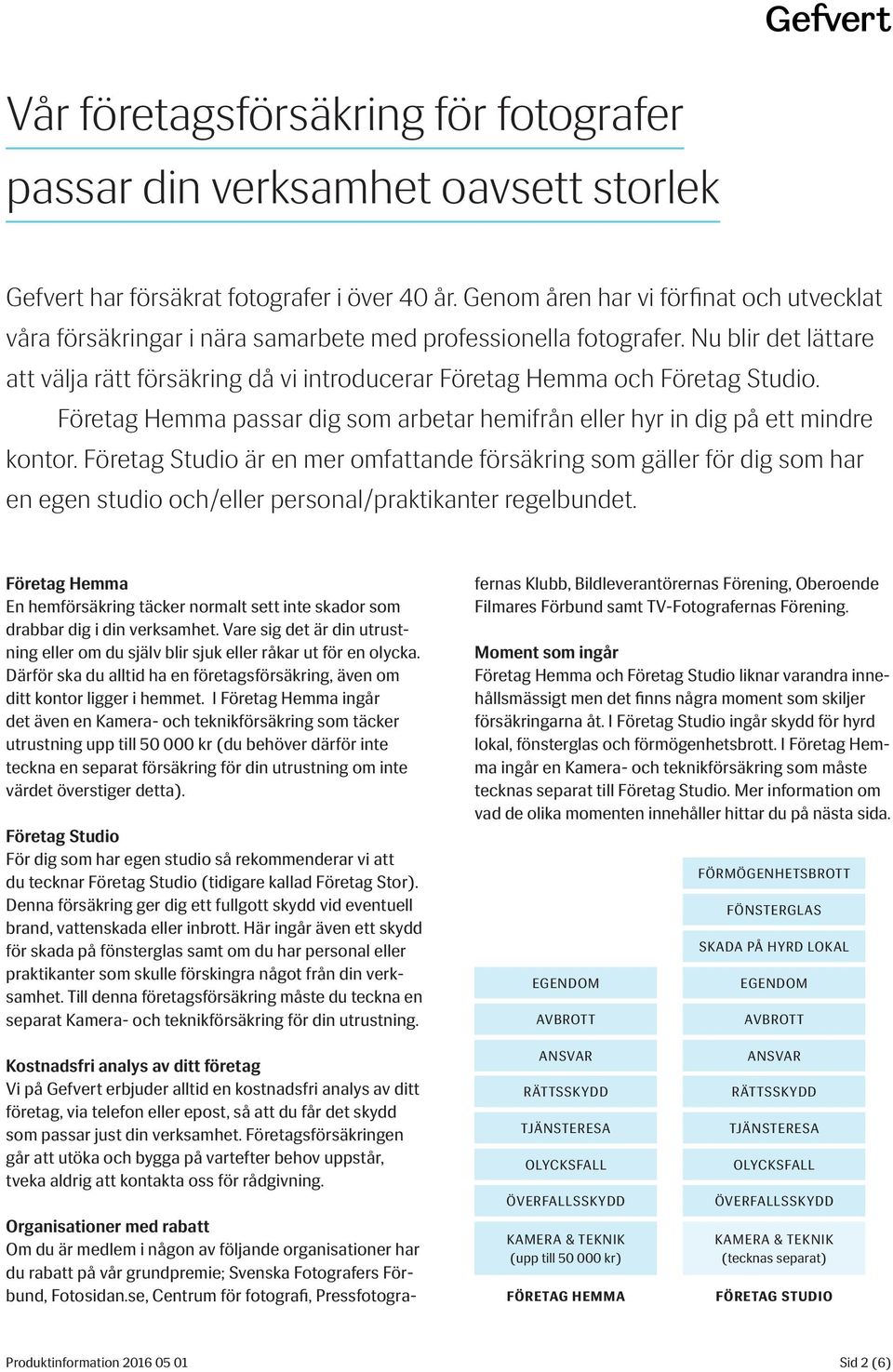 Nu blir det lättare att välja rätt försäkring då vi introducerar Företag Hemma och Företag Studio. Företag Hemma passar dig som arbetar hemifrån eller hyr in dig på ett mindre kontor.