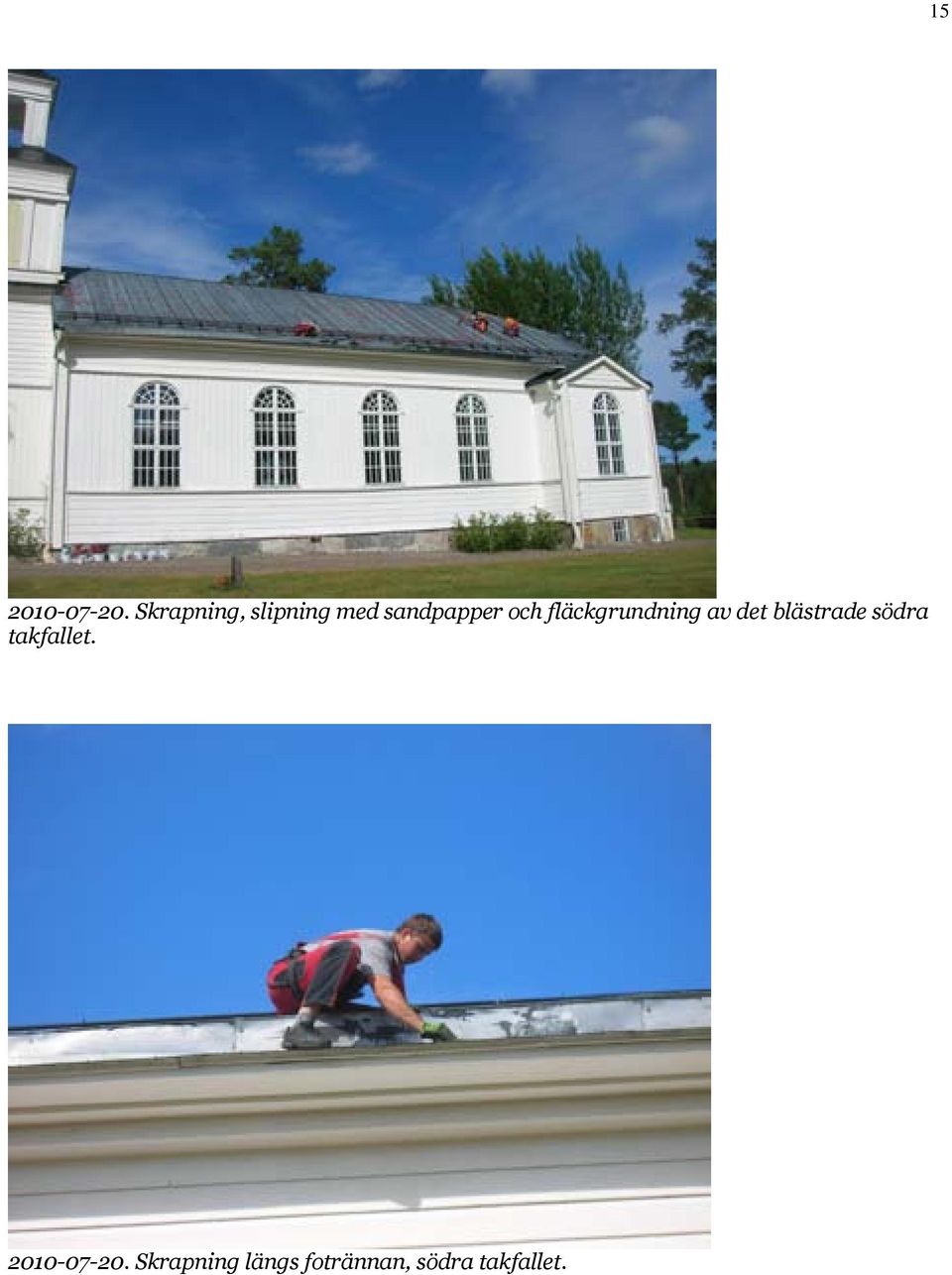 fläckgrundning av det blästrade södra