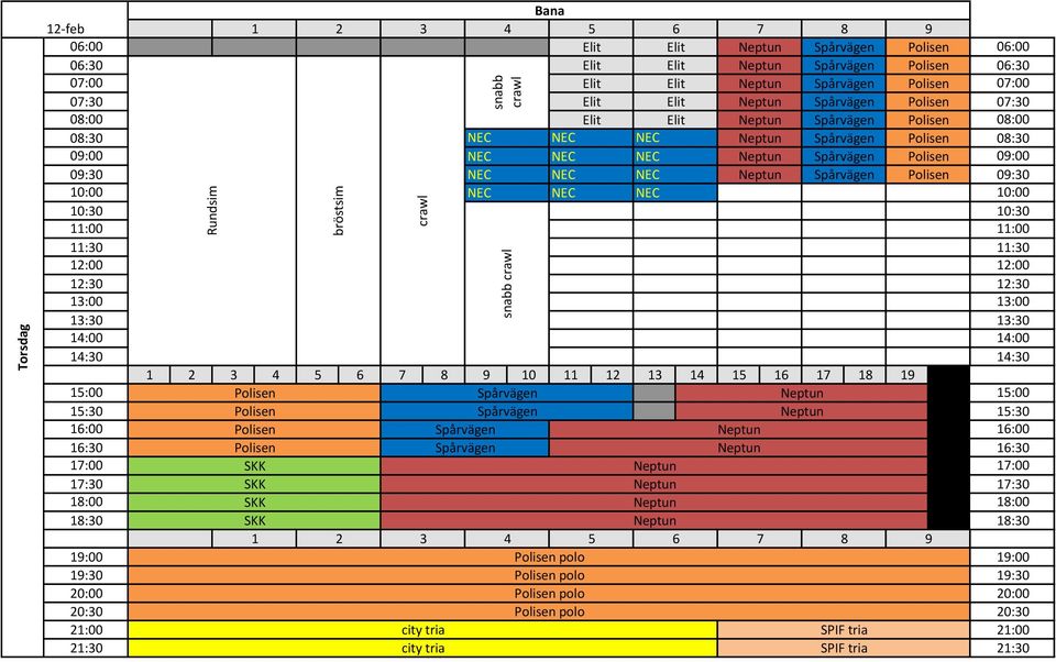 15:30 Polisen Sprvägen Neptun 15:30 16:00 Polisen Sprvägen Neptun 16:00 16:30 Polisen Sprvägen Neptun 16:30 17:00 SKK Neptun 17:00 17:30 SKK Neptun 17:30 18:00 SKK