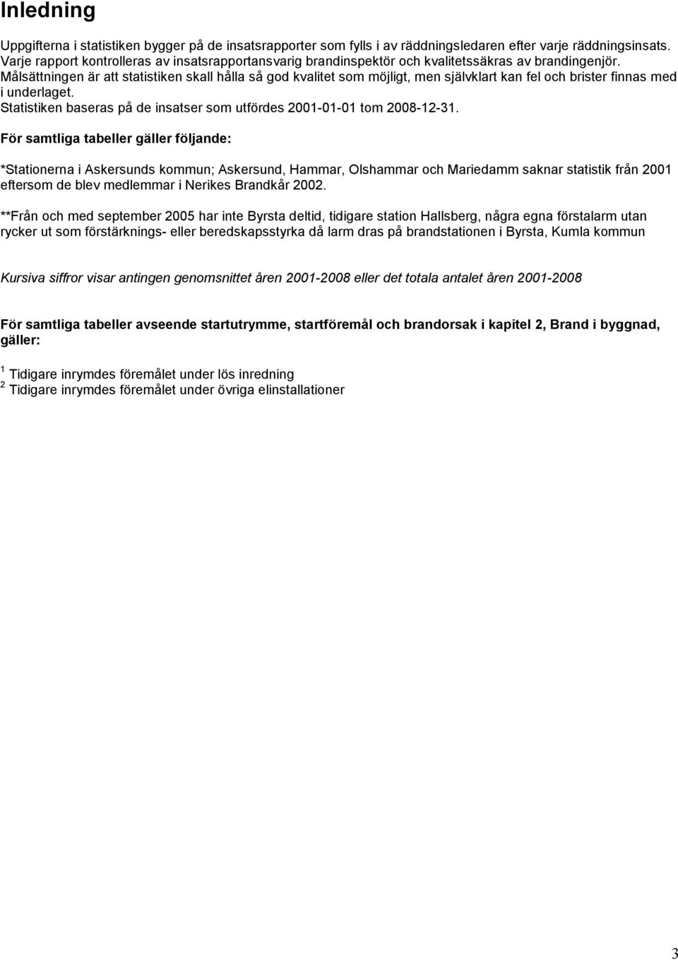 Målsättningen är att statistiken skall hålla så god kvalitet som möjligt, men självklart kan fel och brister finnas med i underlaget.