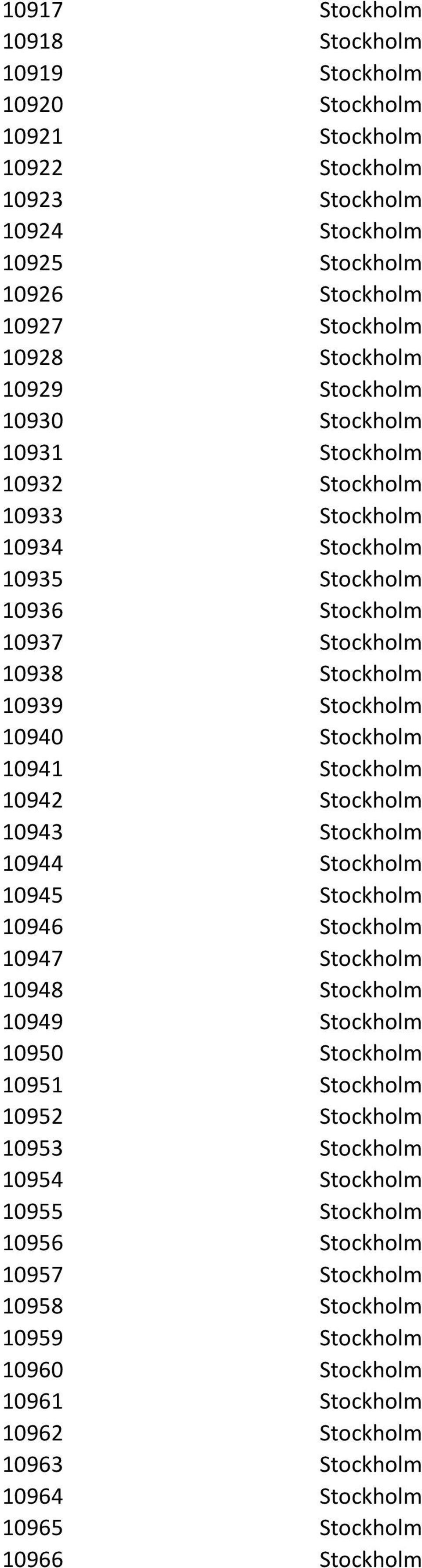 Stockholm 10942 Stockholm 10943 Stockholm 10944 Stockholm 10945 Stockholm 10946 Stockholm 10947 Stockholm 10948 Stockholm 10949 Stockholm 10950 Stockholm 10951 Stockholm 10952 Stockholm 10953