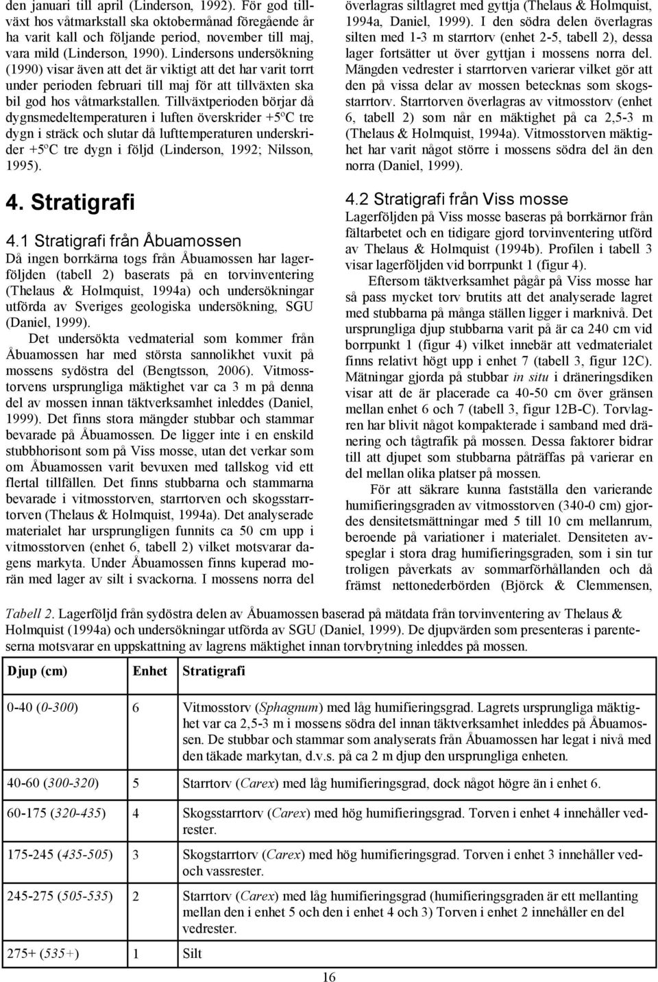 Tillväxtperioden börjar då dygnsmedeltemperaturen i luften överskrider +5ºC tre dygn i sträck och slutar då lufttemperaturen underskrider +5ºC tre dygn i följd (Linderson, 1992; Nilsson, 1995). 4.
