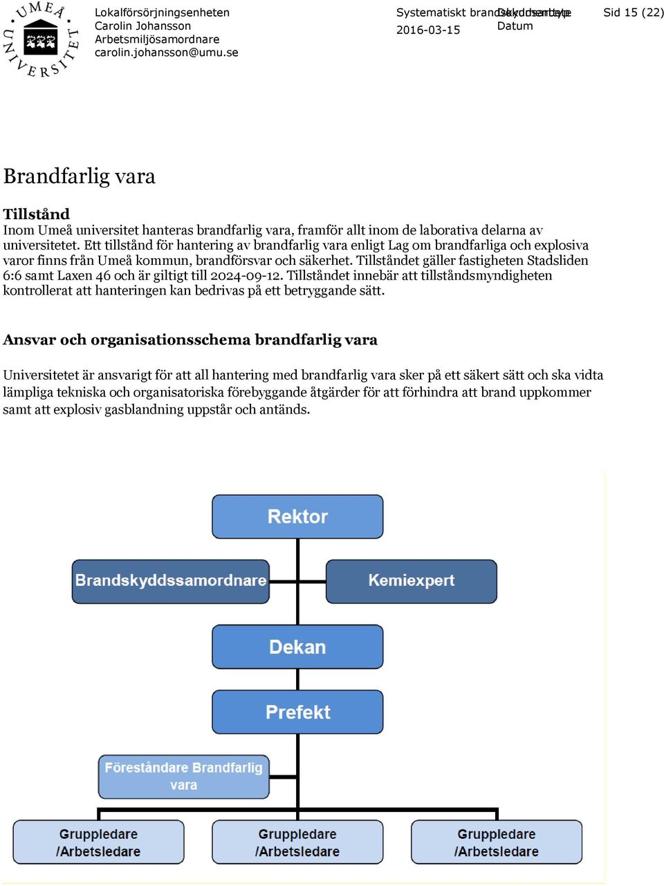 Tillståndet gäller fastigheten Stadsliden 6:6 samt Laxen 46 och är giltigt till 2024-09-12.