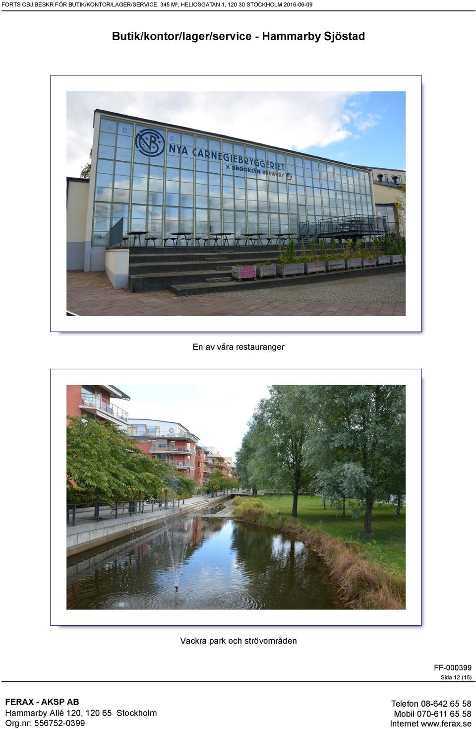 Vackra park och