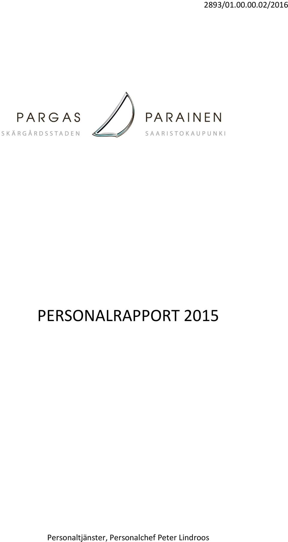 PERSONALRAPPORT 2015