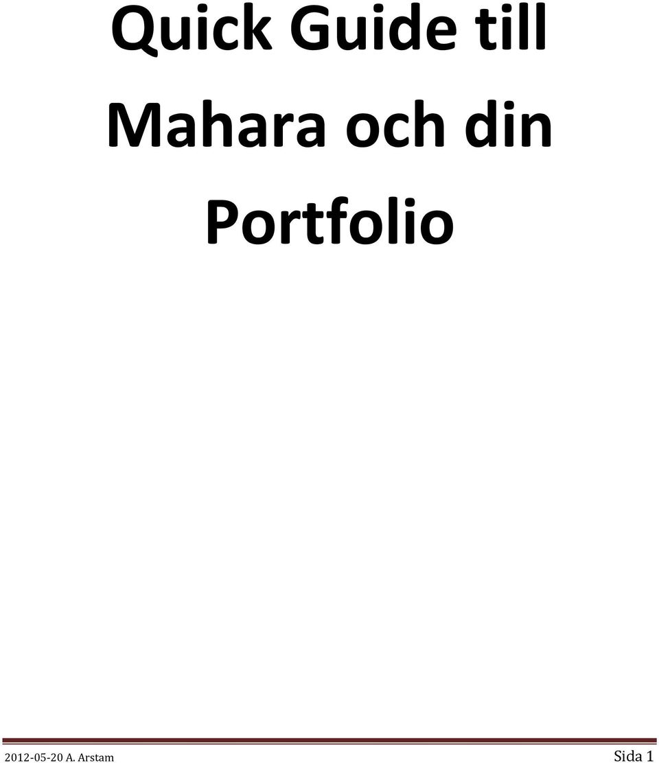 Portfolio