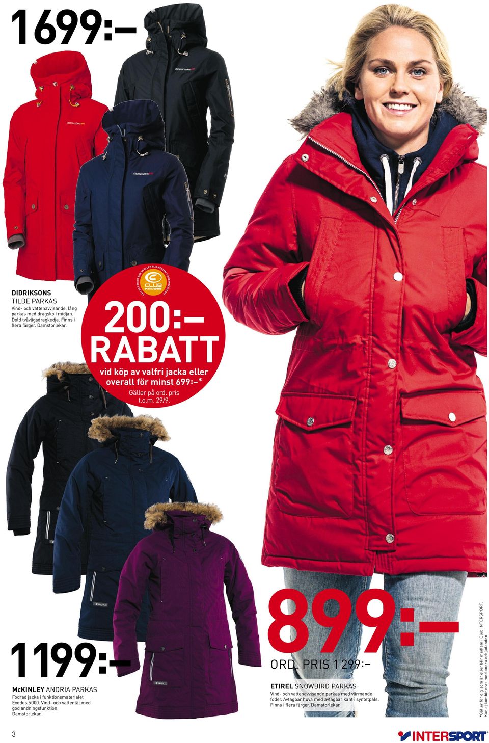 11$ %,/$*$ 5 (1 $11216 )5 1,17( WINTER JACKETS. vid köp av jacka eller  overall för minst 699: - PDF Gratis nedladdning