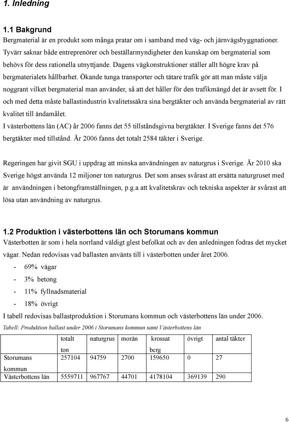 Dagens vägkonstruktioner ställer allt högre krav på bergmaterialets hållbarhet.