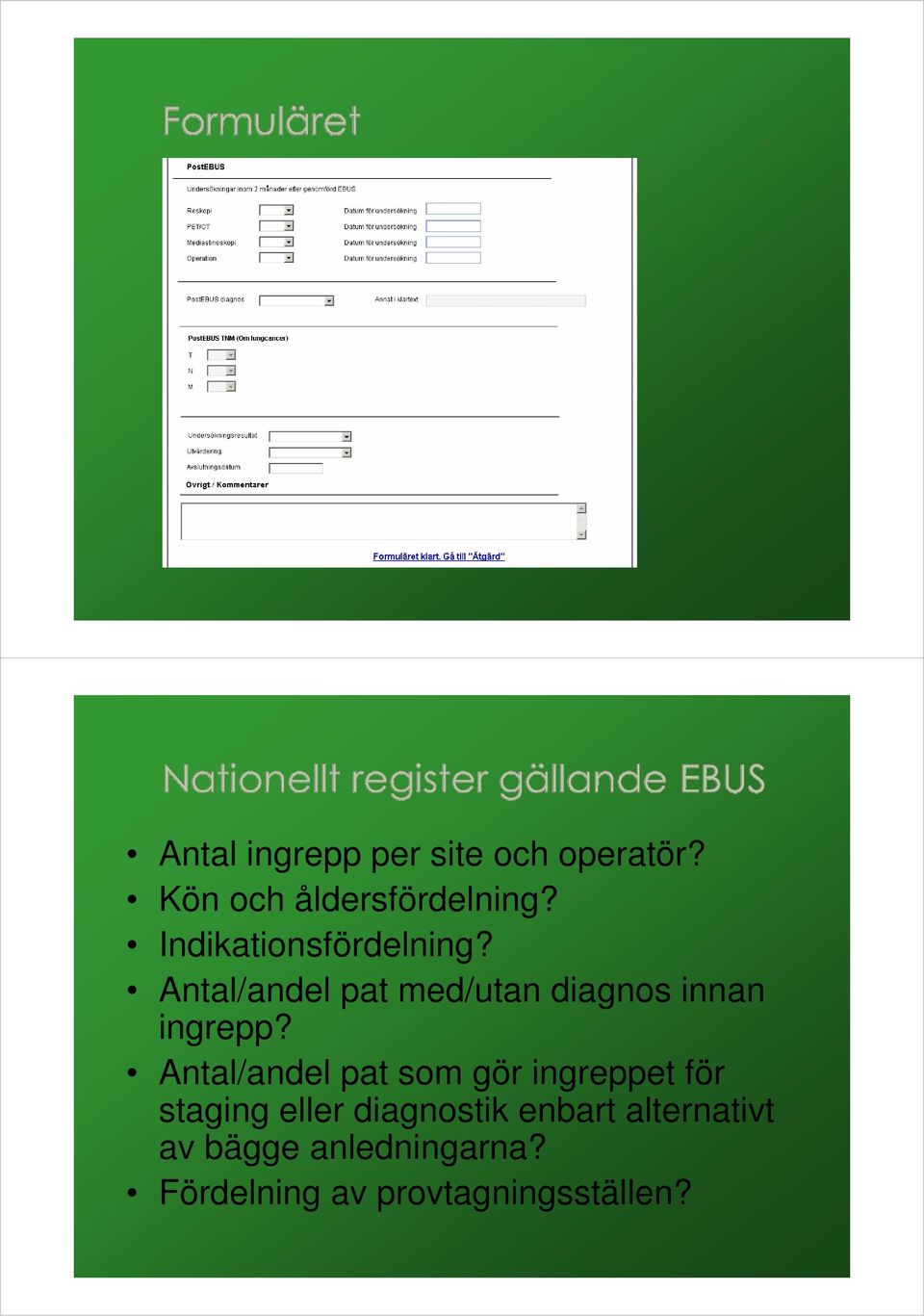 Antal/andel pat med/utan diagnos innan ingrepp?