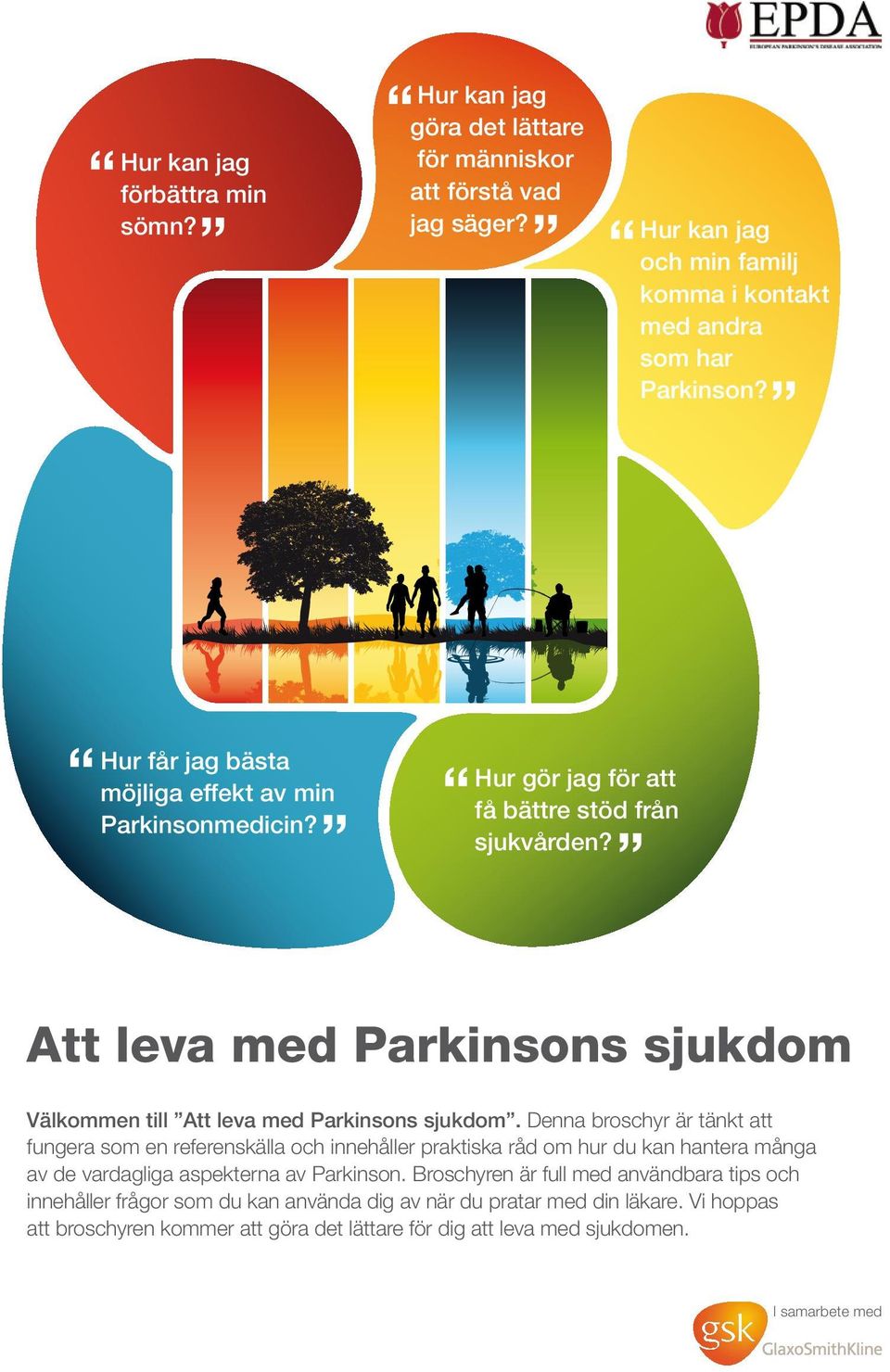 Hur gör jag för att få bättre stöd från sjukvården? Att leva med Parkinsons sjukdom Välkommen till Att leva med Parkinsons sjukdom.