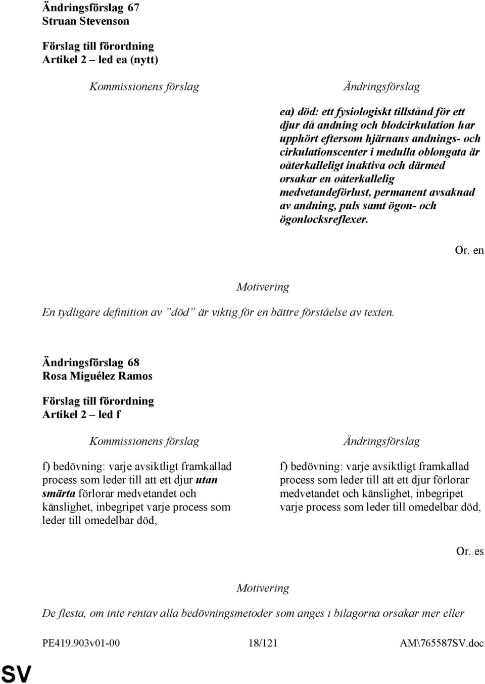 En tydligare definition av död är viktig för en bättre förståelse av texten.