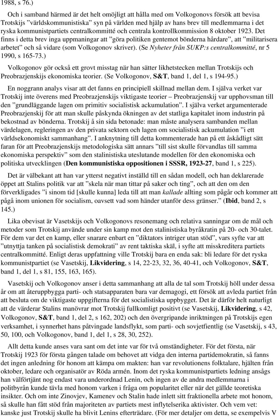 kommunistpartiets centralkommitté och centrala kontrollkommission 8 oktober 1923.