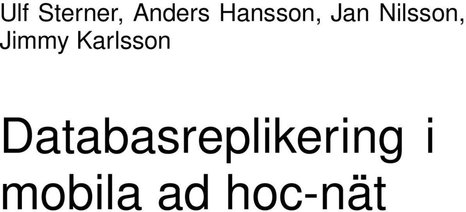 Jimmy Karlsson