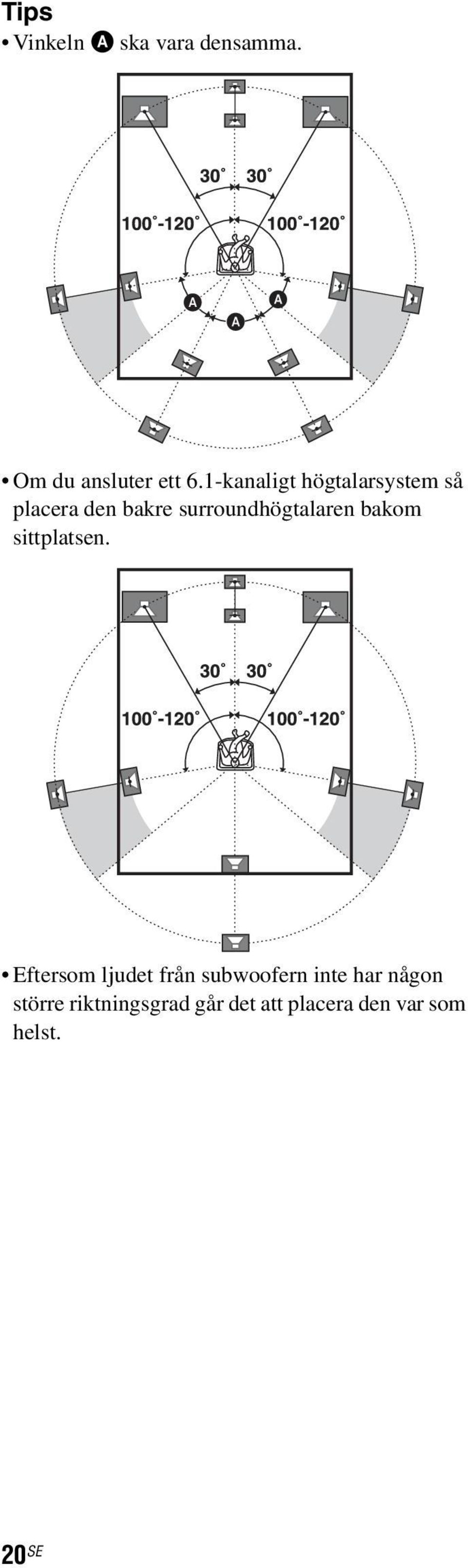 surroundhögtalaren bakom sittplatsen.