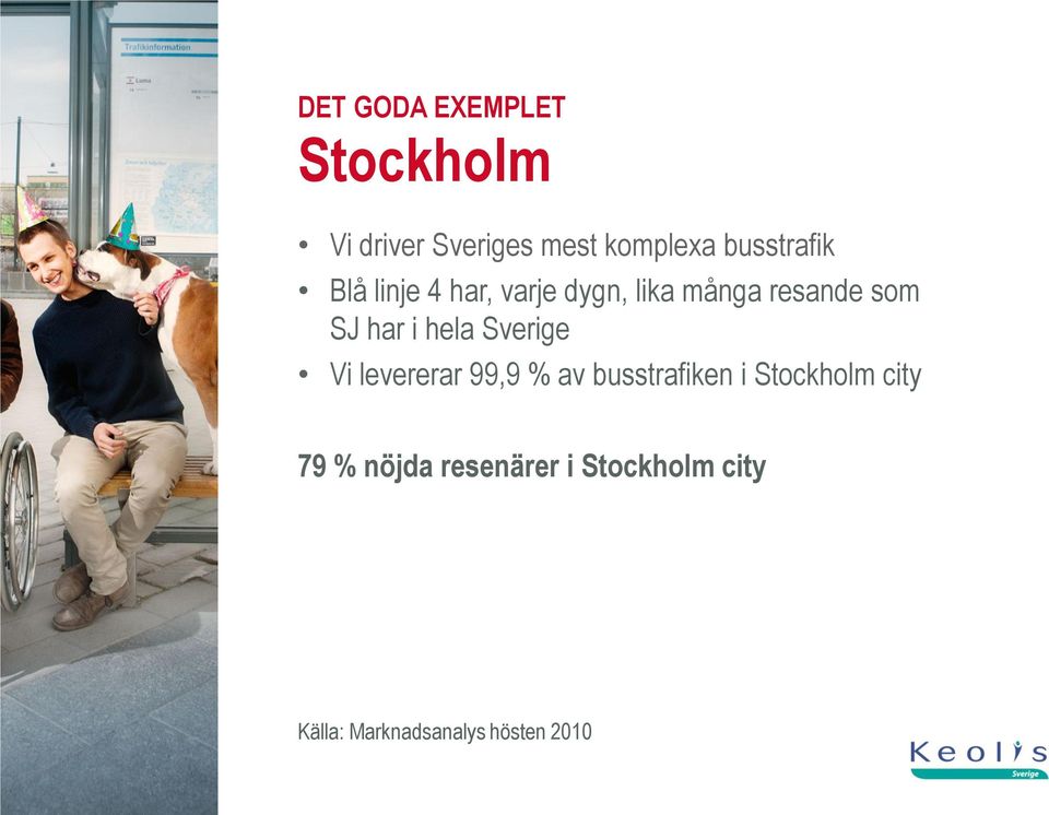har i hela Sverige Vi levererar 99,9 % av busstrafiken i Stockholm