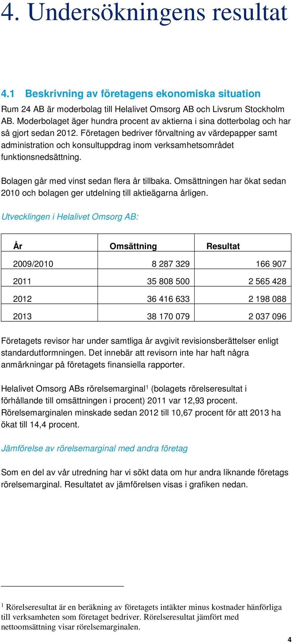 Företagen bedriver förvaltning av värdepapper samt administration och konsultuppdrag inom verksamhetsområdet funktionsnedsättning. Bolagen går med vinst sedan flera år tillbaka.