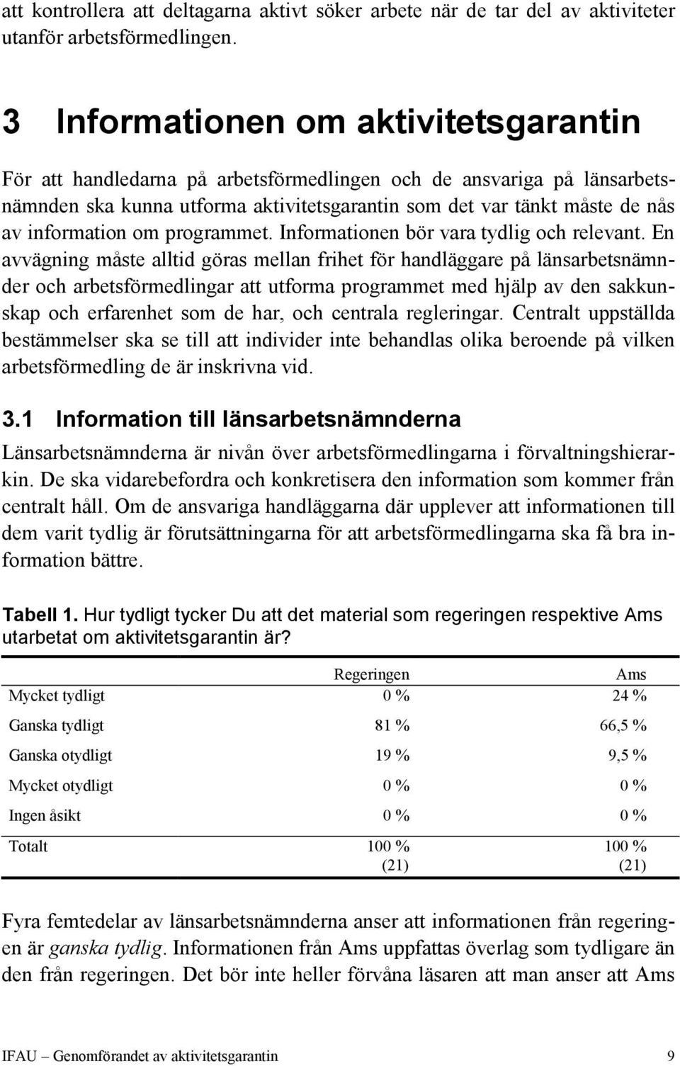 om programmet. Informationen bör vara tydlig och relevant.