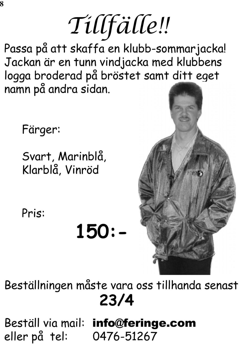 eget namn på andra sidan.