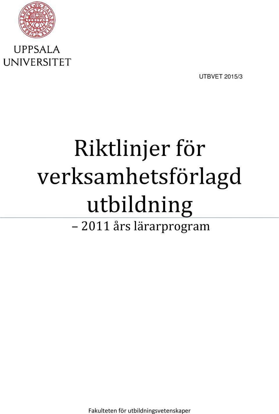 2011 års lärarprogram